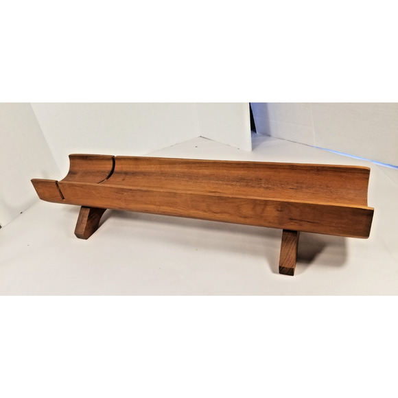 Vintage Kalmar Teak Wood Bread Baguette Slicer Farmhouse, Cottage Core - Picture 1 of 6